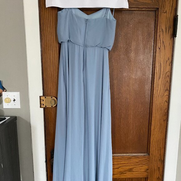 Birdy Grey Gwennie Dress in Chiffon Dusty Blue - Picture 5 of 8